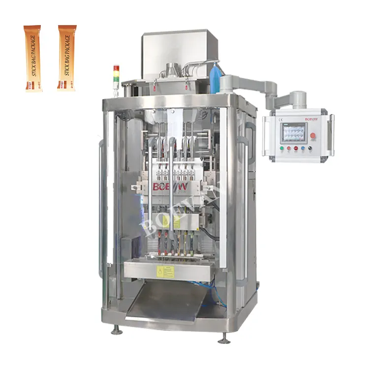 6 Lanes Stick Packing Machine Vertical Multilane Small Bagging Powder Liquid Sachet Packaging Machine Custom