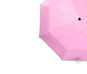 Parapluie pliant automatique promotionnel personnalisé avec logo, grand format, en vinyle UV noir avec sangle de suspension, idéal pour cadeau d'entreprise - Product Image 4