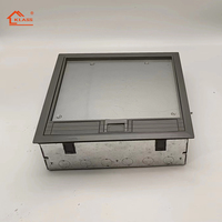 Boîtier de prise de sol gris industriel EU/USA/UK/Afrique du Sud 10A 3 prises 2 ports double escamotable avec mise à la terre IP21 220V Klass TS-B