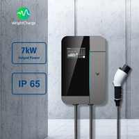 Tipo 1/Tipo 2/GB/NACS 	 Cargador de Vehículos Eléctricos Wallbox con Gestión Inteligente de Carga DLB, Nivel 2 AC, para Carga Doméstica y Comercial, WrightCharge