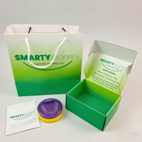 Boîte d'emballage personnalisée pour aligneurs dentaires avec logo, recyclable, luxueuse, magnétique, en papier rigide, pour appareils dentaires