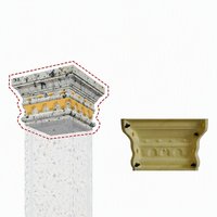Moule en plastique ABS préfabriqué pour la tête de colonne carrée en béton