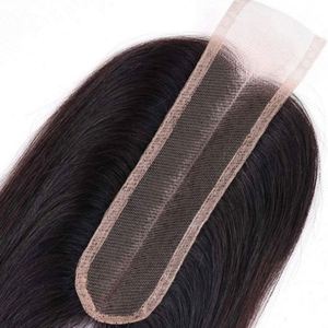 2x6Lace Hair Block Tejido a mano Cabello humano real HD Cierre de encaje Cabello humano recto - Product Image 3