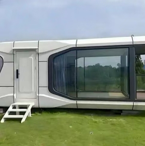 Impermeabile minuscolo spazio capsula camera da letto durevole struttura in acciaio solare Villa casa fatta contenitore per edificio per uffici Knockdown Design - Product Image 4