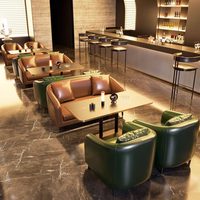 Canapés de karaoké et de bar sur mesure, idéaux pour les cafés commerciaux, les tables et chaises de bar murales et les ensembles de tables et chaises de bar de petite taille sont disponibles.