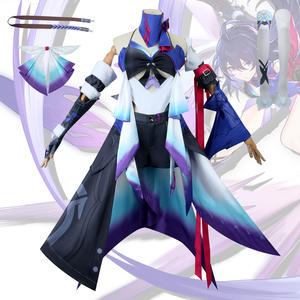 Honkai: Star Rail personnage Seele Cosplay bleu <span class=keywords><strong>costume</strong></span> <span class=keywords><strong>gilet</strong></span> Cosplay <span class=keywords><strong>Costume</strong></span> homme avec nœud manches - Product Image 5