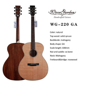 Raysen WG-220 Professional Solid Top Mahogany Neck Acoustic Guitar-High Quality Semi-Acoustic 41 Inch - Product Image 5