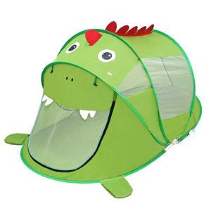 Carpa de juegos de dinosaurios para niños, casa de juguete desplegable para interiores y exteriores, de 2 a 4 años, unisex, de tela suave. - Product Image 3