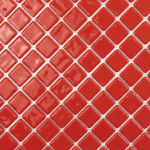 Piastrelle Rosse a Mosaico 30,5x30,5 Cm 5 Mm Finitura Lucida Bordi Irregolari - Product Image 3