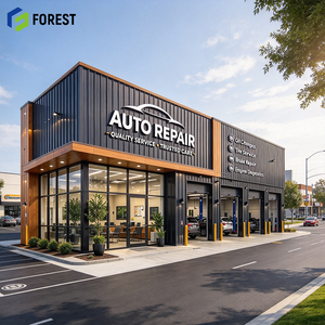 Atelier de réparation automobile en structure métallique certifié AISC ISO14001, 930 m², haute hauteur, pour flotte commerciale américaine - Product Image 1