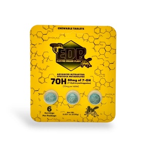 ซองตัวอย่างยาเม็ด 7-OH 1ct แบบพิมพ์ลายตามสั่ง พร้อมกล่องโชว์ 1CT ยาเม็ดเคี้ยวได้แบบบรรจุในแผงพร้อมกล่องโชว์สำหรับขายปลีก - Product Image 4