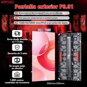 Pantalla LED de Video Wall Completa de 4x3m (13.12ftx9.84ft) P3.91mm 8K 500x1000mm para Exteriores, Pantalla LED de <span class=keywords><strong>Alquiler</strong></span> <span class=keywords><strong>en</strong></span> Venezuela - Product Image 4