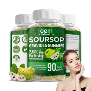 Vitahealthy OEM/ODM vendita calda Soursop graviola foglie estratto concentrato ricco di vitamina C 100% naturale Soursop graviola gommoso - Product Image 1