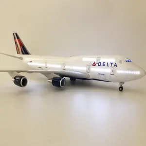 Avião de brinquedo delta, alta qualidade, estados unidos, delta, 47cm, die cast, avião de brinquedo, modelo, avião de resina, modelos de avião