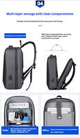 Nouveauté Sac à dos imperméable à coque rigide EVA pour étudiants, sac à dos pour ordinateur portable d'affaires avec chargeur USB