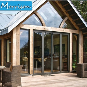 Ahorro de espacio de madera acordeón Bifold puertas plegables para casa - Product Image 4