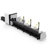Machine de découpe laser CNC entièrement automatique Tuosheng avec découpe en biseau et double mandrin à pointeuse zéro, dotée d'un déchargement servo
