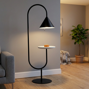 IQBAL COLLECTION Large Nickel Plated Metal Desk Lamp with White Shade LED AC Power Traditional Style - Product Image 3