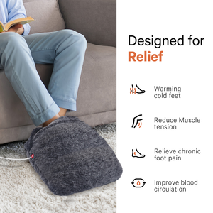 Calentador de pie eléctrico USB reutilizable para interiores y exteriores con masajeador - Product Image 3