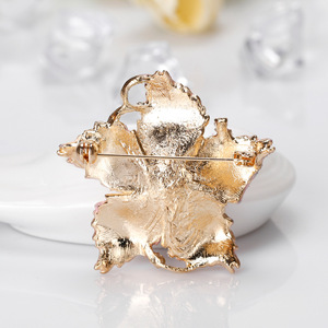 スタイリッシュな夢のような絶妙なペイントドリップフラワーブローチ - Product Image 3