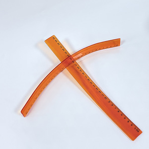 PVC Ruler 30Cm Foldable Transparent Orange Soft Ruler For Students And Gifts - Product Image 5