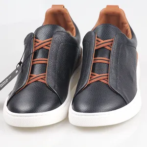 Classic European Style Men's Suede Vamp Material Soft Soled Zegan Casual Shoes