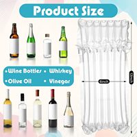 Haute qualité écologique PE recyclable étanche gonflable colonne d'air sac rouleau antichoc Film protecteur bouteille de vin