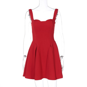 Mejor vendedor en ropa <span class=keywords><strong>de</strong></span> mujer Primavera/Verano nueva moda Sexy chica caliente adelgazamiento Sling vestido mujeres al por mayor - Product Image 6