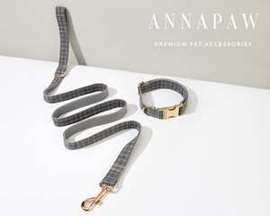 Ensemble personnalisé pour chien : laisse grise unie à rivets, collier gravé pour chiot, nœud papillon pour cadeau de mariage, gravure de nom gratuite - Product Image 4