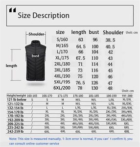 Gilet chauffant électrique USB Veste chauffante Gilet chauffant chaud pour moto en plein air Camping Pêche Ski - Product Image 6