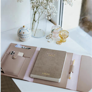 YY personnalisé A5 journal bloc-notes couverture de cahier petit étui à passeport Compact en cuir PU reprendre portefeuille dossier pour cadeaux - Product Image 2