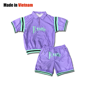 Pantalones cortos personalizados Deportes Chándal Streetwear Malla Mujeres Chaqueta de alta calidad Conjunto de pantalones cortos - Product Image 1