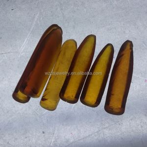 อัญมณีสังเคราะห์สีส้มไม่เจียระไนเหลือง #50พลอยแซฟไฟร์หยาบคอรันดัม - Product Image 6