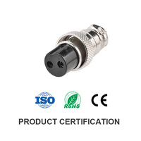GX16 Factory Entrega en 7 días Conector de aviación con conector de brida de 2-10 núcleos, conector de cable soldado tipo disco tipo brida Gx16