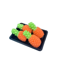 Nouveau Jouet Squishy Créatif en TPR de 3,5 cm en Forme de Boulette de Fruits Simulée, Anti-Stress Facile à Utiliser pour Enfants et Adultes