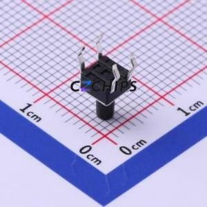 TS4570CJ Tactile <b>Switch</b> Through hole Component (THT)-4P,4.5x4.5mm <b>Switch</b> Single Pole Single Throw Round Button 2.5N Through Hole - Product Image 2