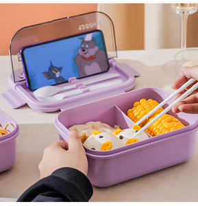 Hot Bán 3 Ngăn Thẳng Đứng Thực Phẩm Lưu Trữ & Container Đa Chức Năng Lò Vi Sóng Nhựa Cầm Tay <span class=keywords><strong>Bento</strong></span> Hộp Ăn Trưa Cho Trẻ Em - Product Image 6