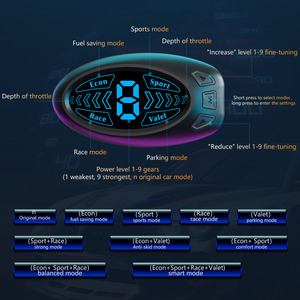 F5 Mini contrôleur <span class=keywords><strong>d</strong></span>'accélérateur puissant 10 modes Booster de vitesse électronique automatique voiture électronique - Product Image 4