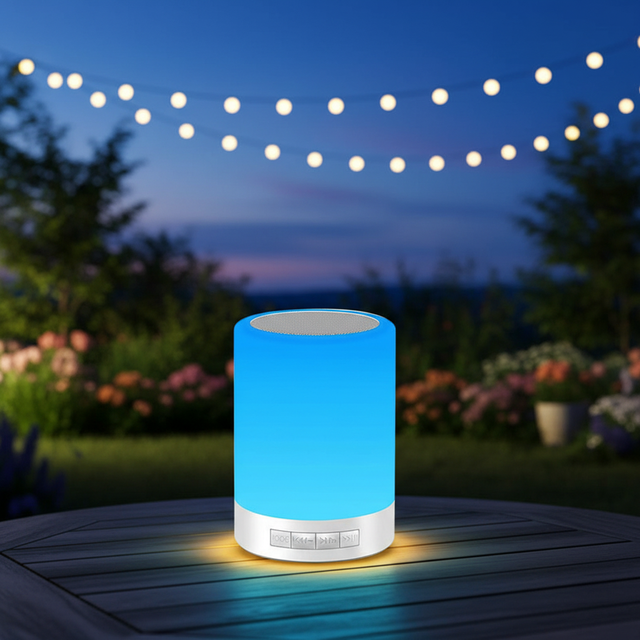 New Wireless Portable Speaker Music Audio LED Lights Spectrum Colorful TWS Bass Gaming Speaker