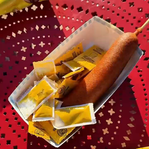 Barquette d'emballage en papier pour corndog coréen, qualité alimentaire, avec logo personnalisé, impression offset, pour hot-dog individuel - Product Image 3
