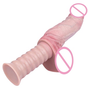 Super Long Skin Daul Layer Silicone <b>Dildos</b> Anal Plug with Handle Penis Butt Plug Female Man Couple Masturbation Adult Sex Toys - Product Image 6