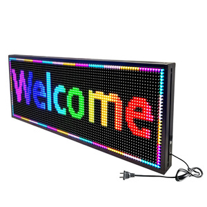 Personalizado WiFi programable 110V P10 Pantalla LED para exteriores Clasificación IP65 EE. UU. Tienda abierta Publicidad Pantallas de señalización digital - Product Image 3