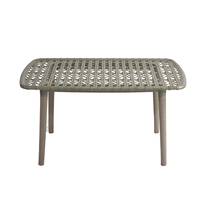 Ensemble de meubles de jardin italiens en plastique/métal résistant au soleil et aux intempéries d'excellente qualité, effet bambou, pour le salon, l'entrée et l'extérieur.