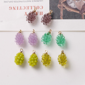 Dễ thương <span class=keywords><strong>Raspberry</strong></span> nho quyến rũ nhựa trái cây Mặt dây chuyền cho vòng đeo tay tự Làm Vòng Cổ Vòng chân Bông Tai Phát hiện thủ công đồ trang sức phụ kiện - Product Image 5