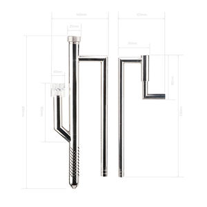 Pipa Akuarium Pengeluaran dan Aliran Air Stainless Steel dengan Skimmer - Product Image 5