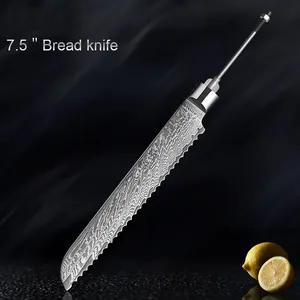 Damascus Steel Blanks 67 Layers VG10 High Hardness Japanese Kitchen Knives Blank Blade Handmade DIY Blade Sharp Knife Billet Set