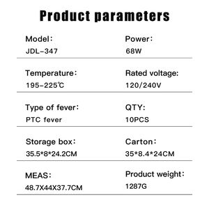 New Resuxi JDL-347 Curling Iron Set 5 em 1 PTC Aquecimento Cerâmico Coated Hair Curler Brush Professional Styling Tool para Todos Os Cabelos - Product Image 6
