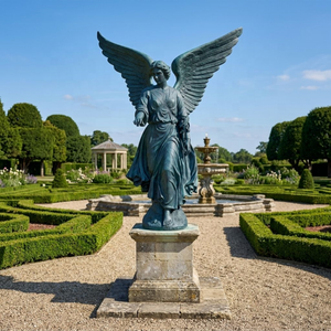 Scultura di <span class=keywords><strong>Angelo</strong></span> <span class=keywords><strong>Maschio</strong></span> Alato in Bronzo Fuso a Grandezza Naturale per Decorazione Esterna e Giardino - Product Image 3