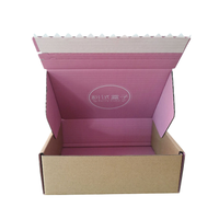 Boîtes d'expédition en carton ondulé personnalisées avec bande d'ouverture facile et fermeture éclair pour livraison