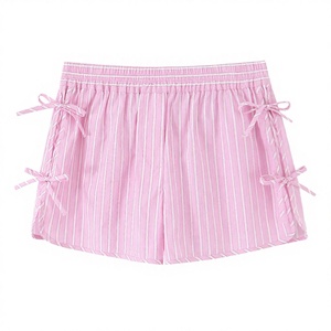 MYST&ZA Vêtements Femme 2025 Printemps/Été Nouvelle Collection Vintage Tendance Short Bermuda Rayé Taille Mi-Haute Élastique Décontracté 6929409 0975018 - Product Image 4